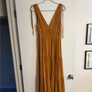 MINKPINK Mustard Backless Dress